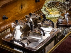 Italian Five Piece Tea Set by Punta Bacola for Montagnani