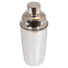 Spanish Art Deco Solid Silver Cocktail Shaker by Miracoli