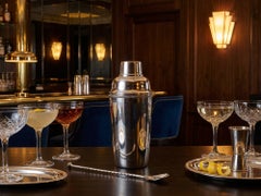 Spanish Art Deco Solid Silver Cocktail Shaker by Miracoli