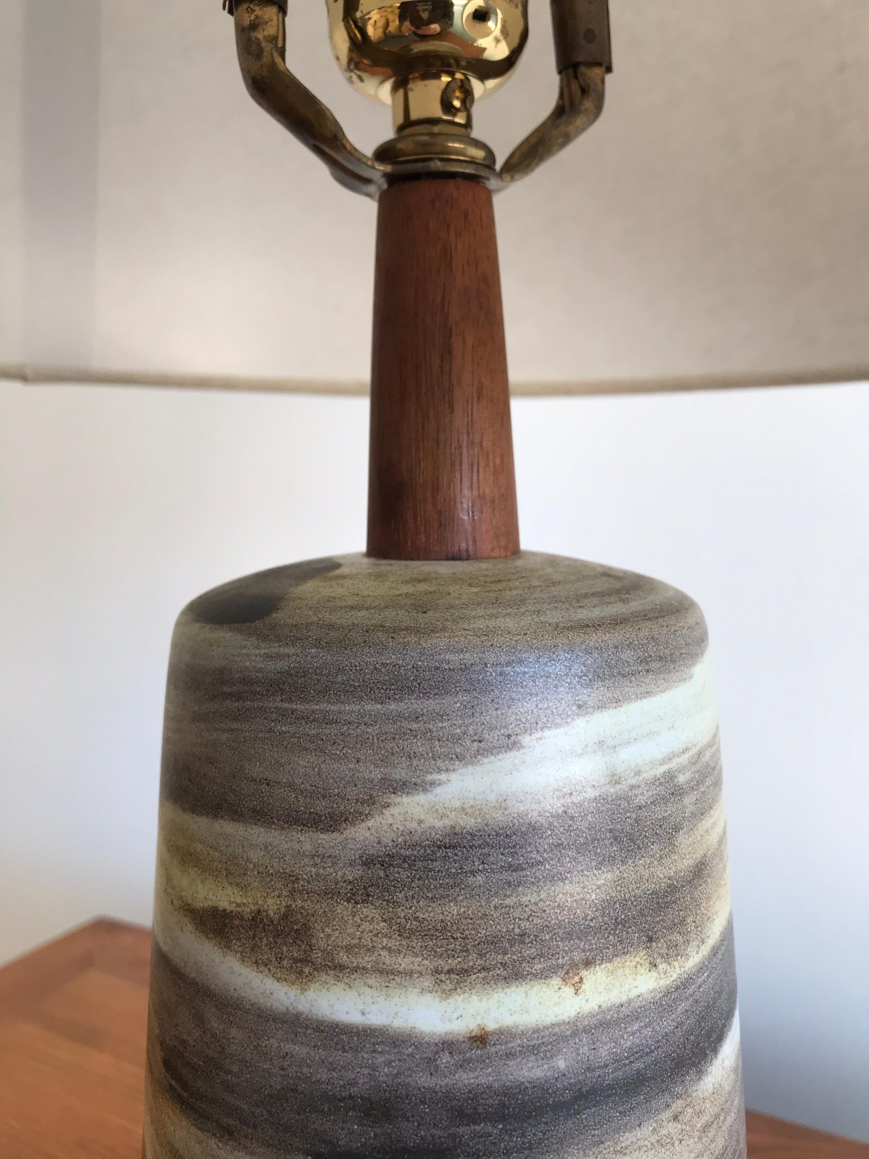 Mid-Century Modern Jane and Gordon Martz Ceramic Table Lamp