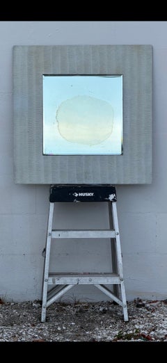 Specchio in alluminio acidato di Lorenzo Burchiellaro Italia, anni '70