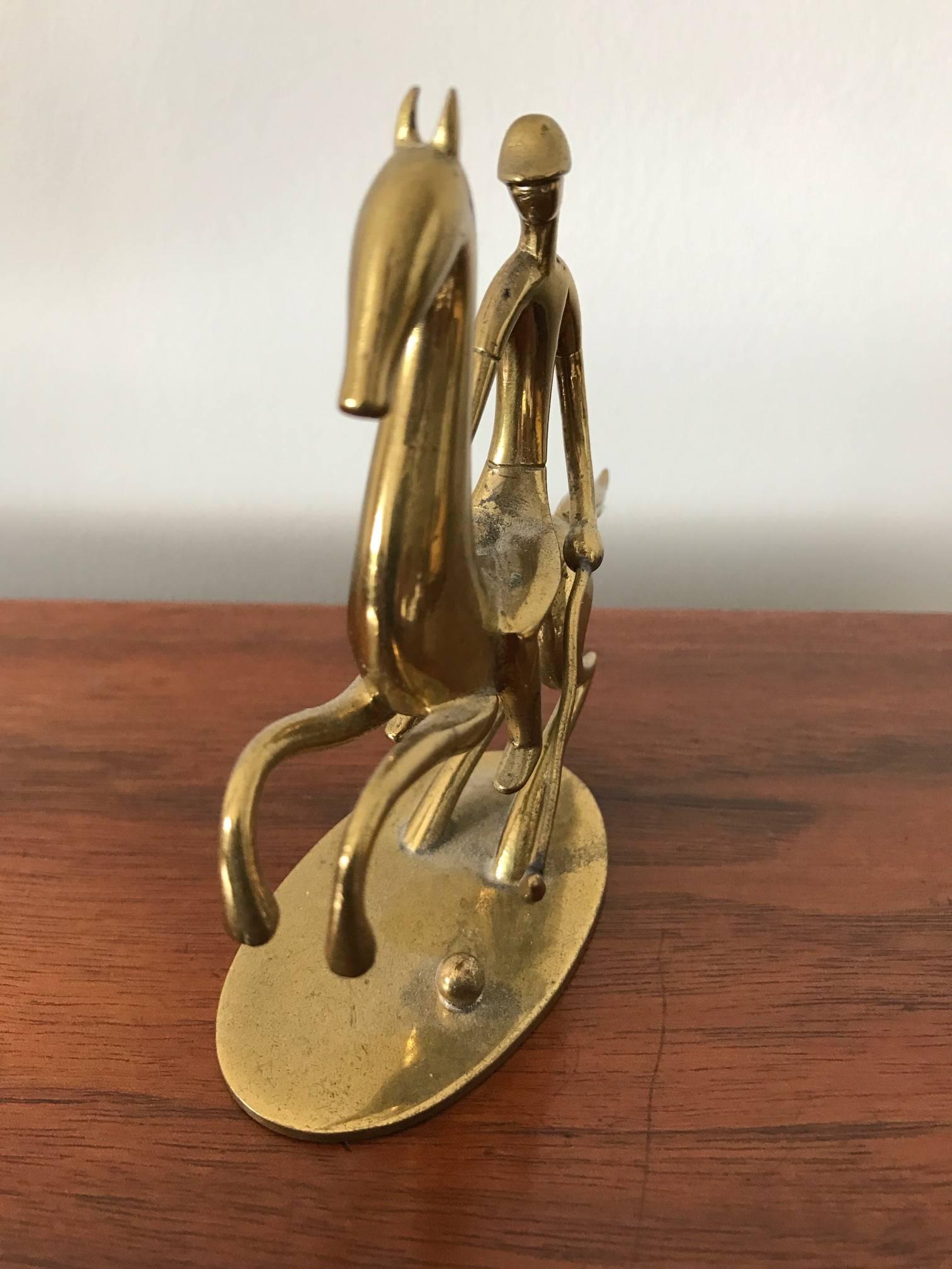 Hagenauer Polo Player In Good Condition For Sale In St.Petersburg, FL