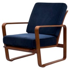 Edward Wormley For Dunbar "Morris" Lounge Chair Tank Bentwood 1940's
