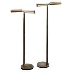 Articulated Brass Floor Lamps By Koch & Lowy