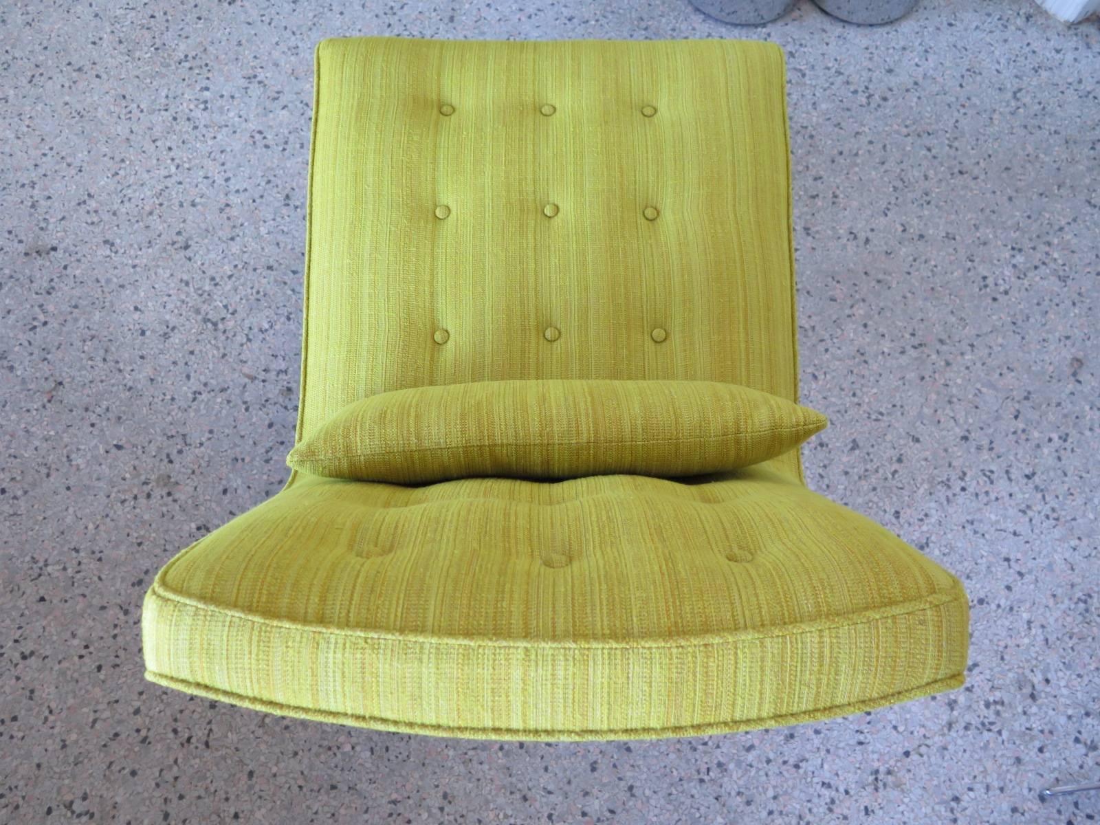 Ein Paar Sessel ohne Armlehne von Edward Wormley für Dunbar im Zustand „Gut“ im Angebot in St.Petersburg, FL