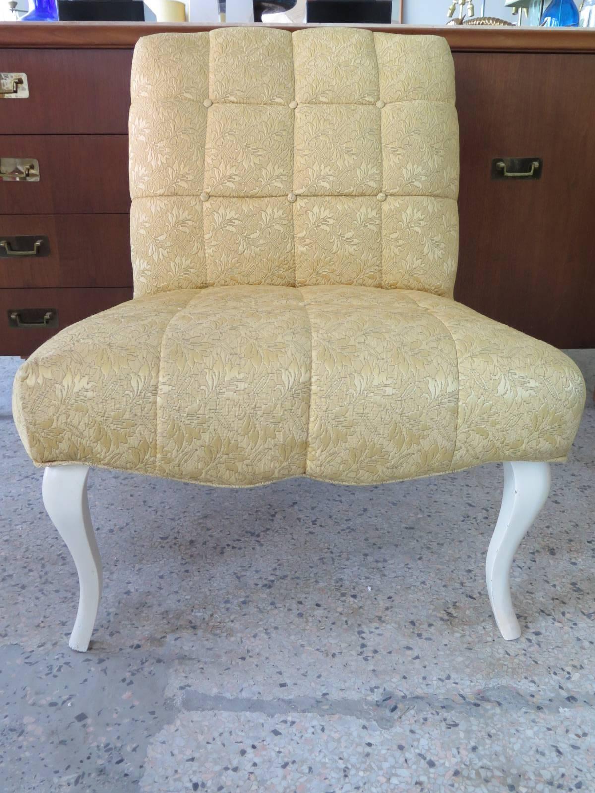 Pair of Classic Slipper Chairs by Kroehler For Sale 2