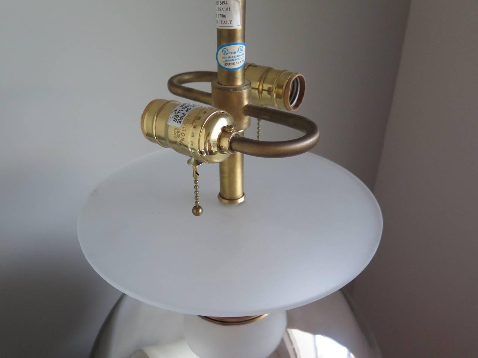 Contemporary Pair of Elegant Mercury Lamp Ball Lamps