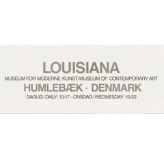 1987 Poster originale della mostra di David Hockney "Pool and Steps" del Louisiana Museum