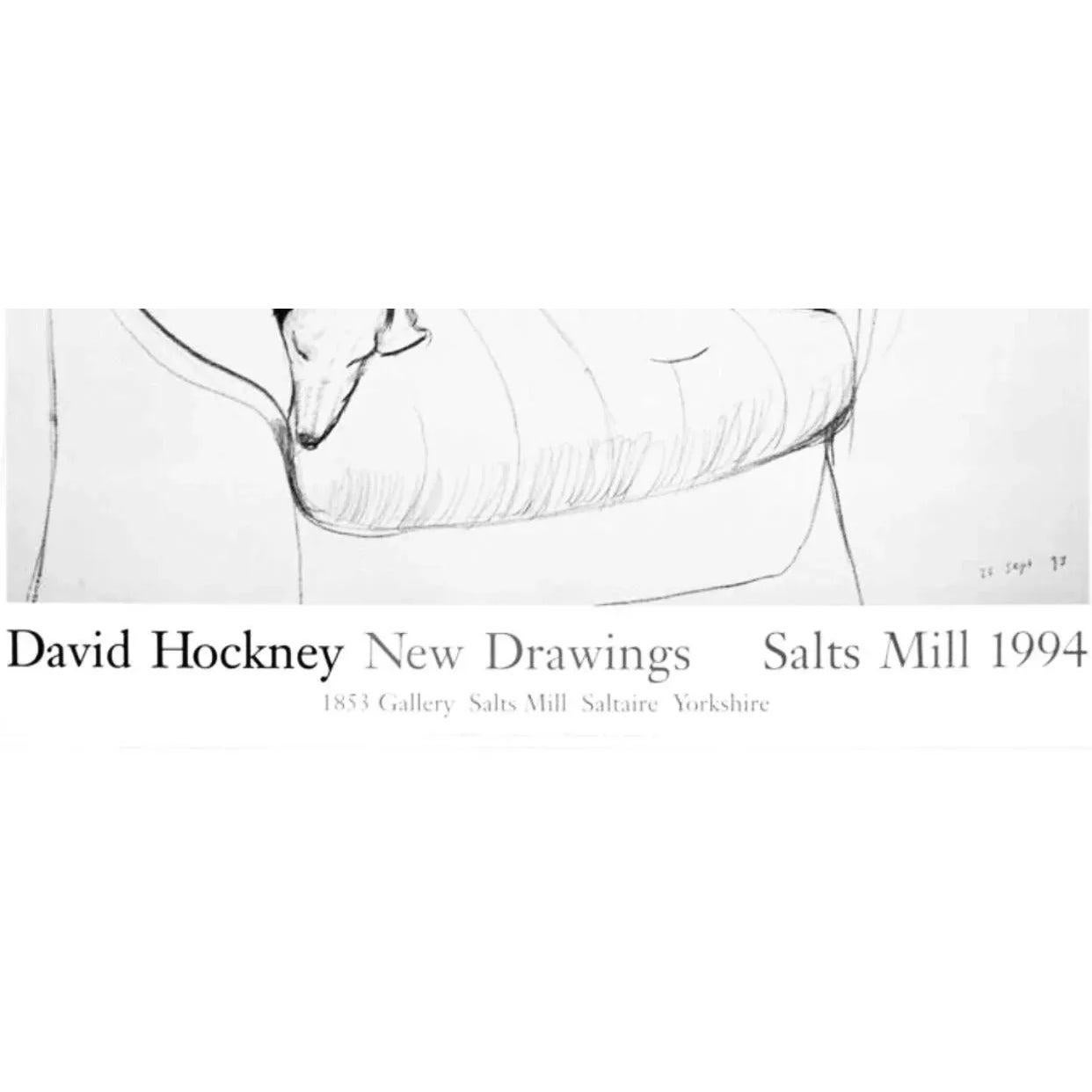 David Hockney Dackel Doxie Hund Ausstellung Lithographie Poster (Britisch) im Angebot