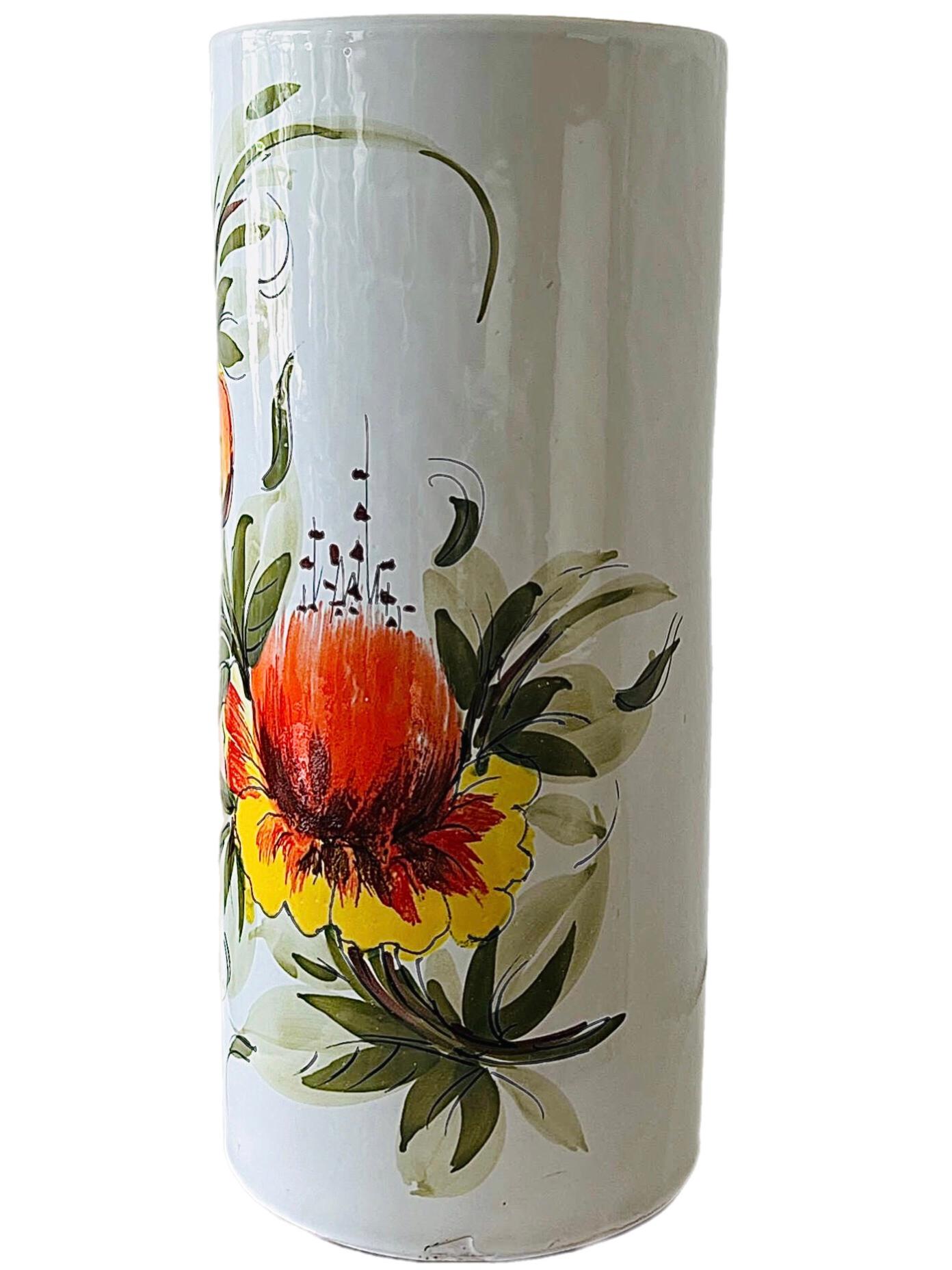Portaombrelli in ceramica anni '70 dipinto a mano in vendita 3