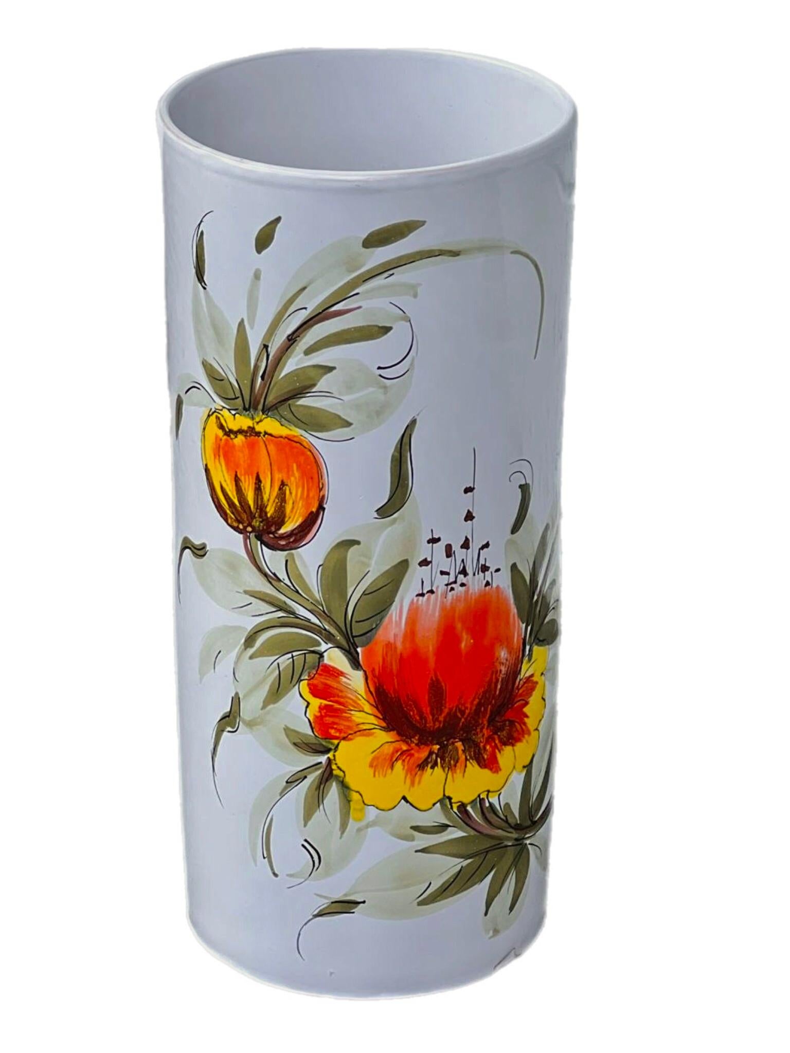 Portaombrelli in ceramica anni '70 dipinto a mano in vendita 5