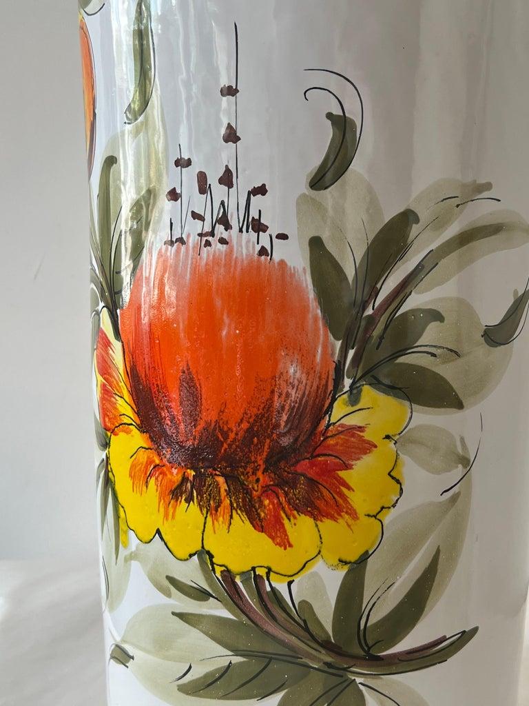 Portaombrelli in ceramica anni '70 dipinto a mano in vendita 8