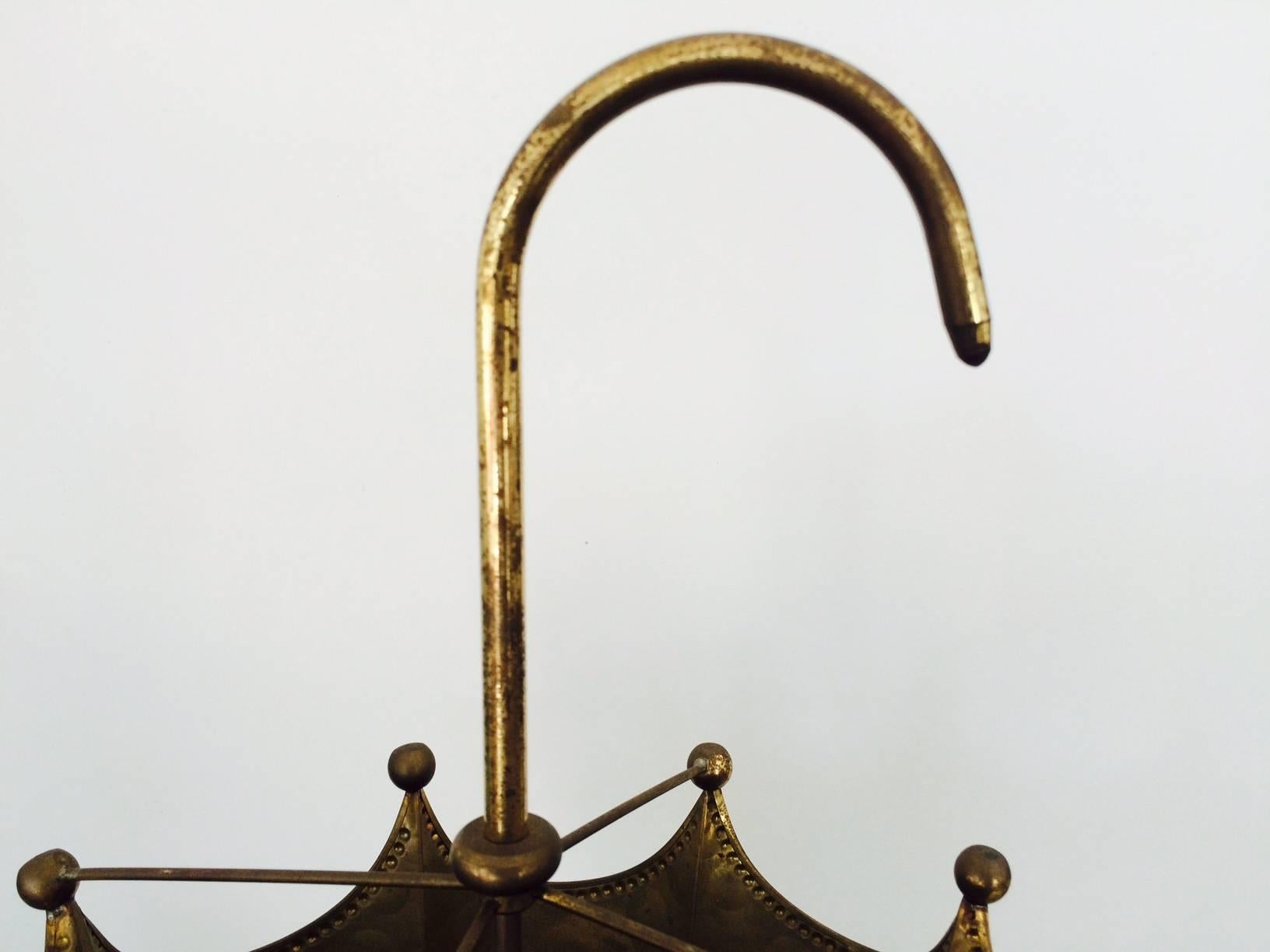 Modern Unusual Brass Umbrella Stand