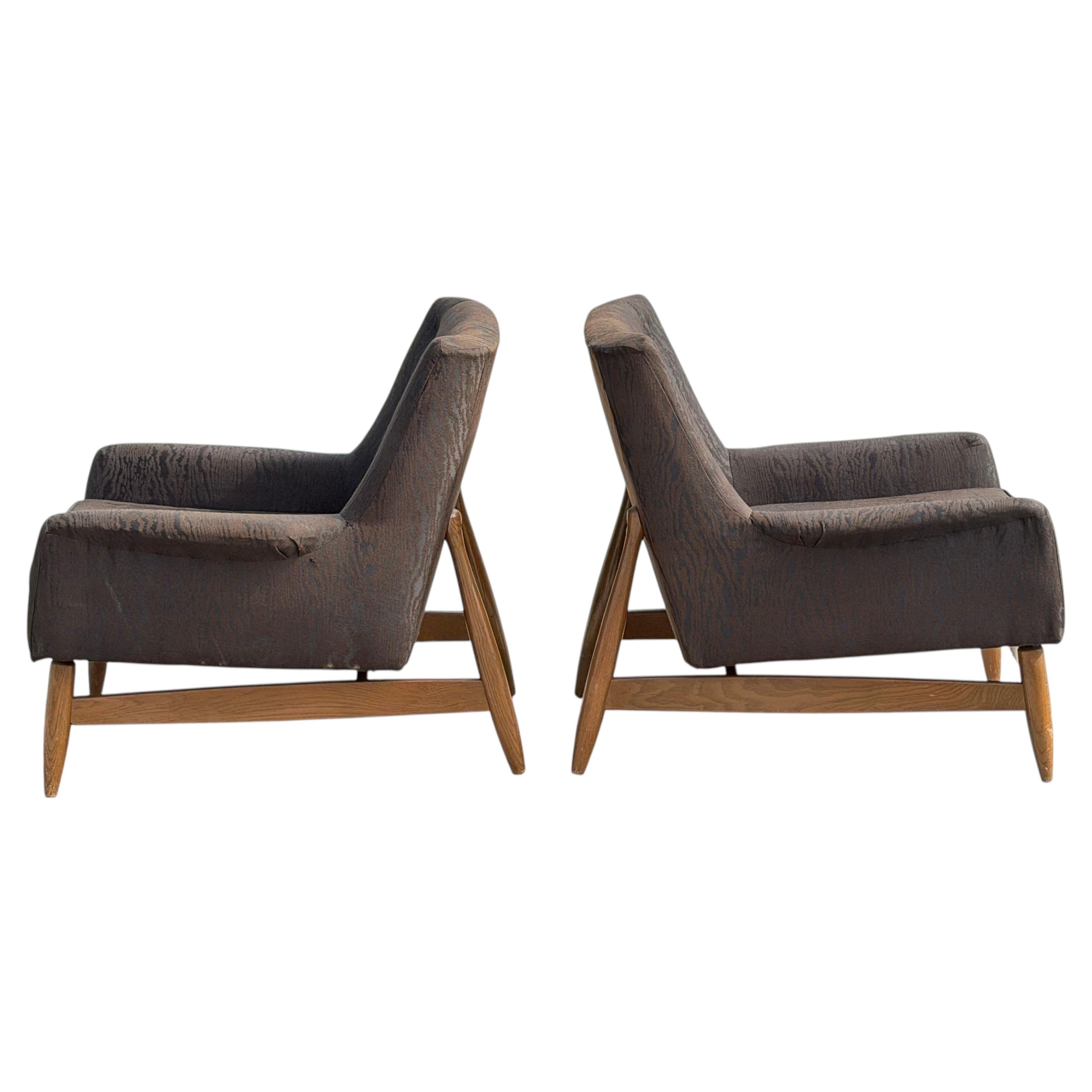 Un par de sillas de Walter Baermann, de Prestige Furniture, estilo Mid-Century Modern, de alrededor de 1960