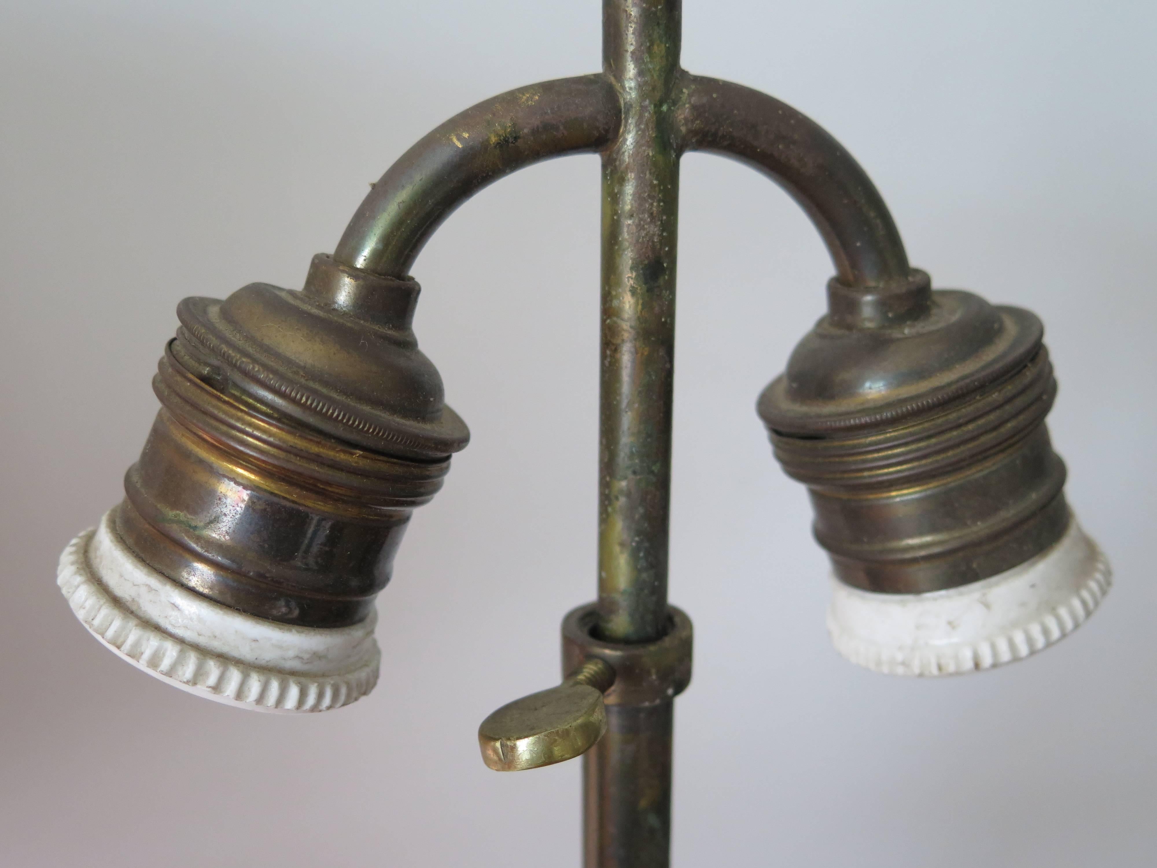 Mid-20th Century Pair of Maison Jansen Table Column Lamps For Sale