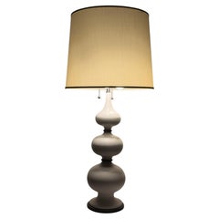 Vintage Gerald Thurston Lightolier Ceramic Gourd Lamp ca' 1950's Elegant MCM