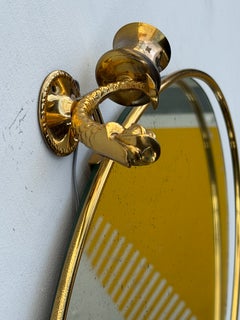 A Pair Of French Lighted Mirrors With Dolphin Design Elegant 1960's Whimsical