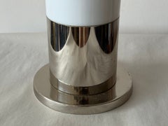 Space Age Chrome And Acrylic Table Lamp 1970's