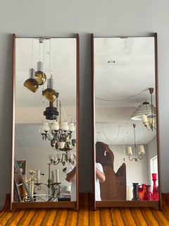 A Pair Of Sculptural Wall Mirrors Ca' 1950's
