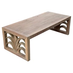 T.H. Robsjohn-Gibbings Coffee Table With Stylized Acanthus Leaf Design Ca' 1946!