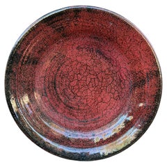 Charlie Parker Organic Burgundy Glazed Ceramic Charger