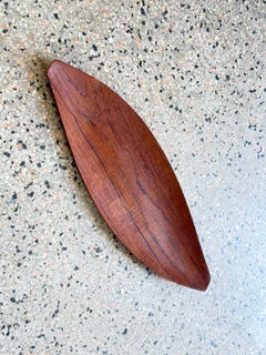 Japanese Mid Century freeform Molded Teak Tray by Shigemichi Aomine Organic