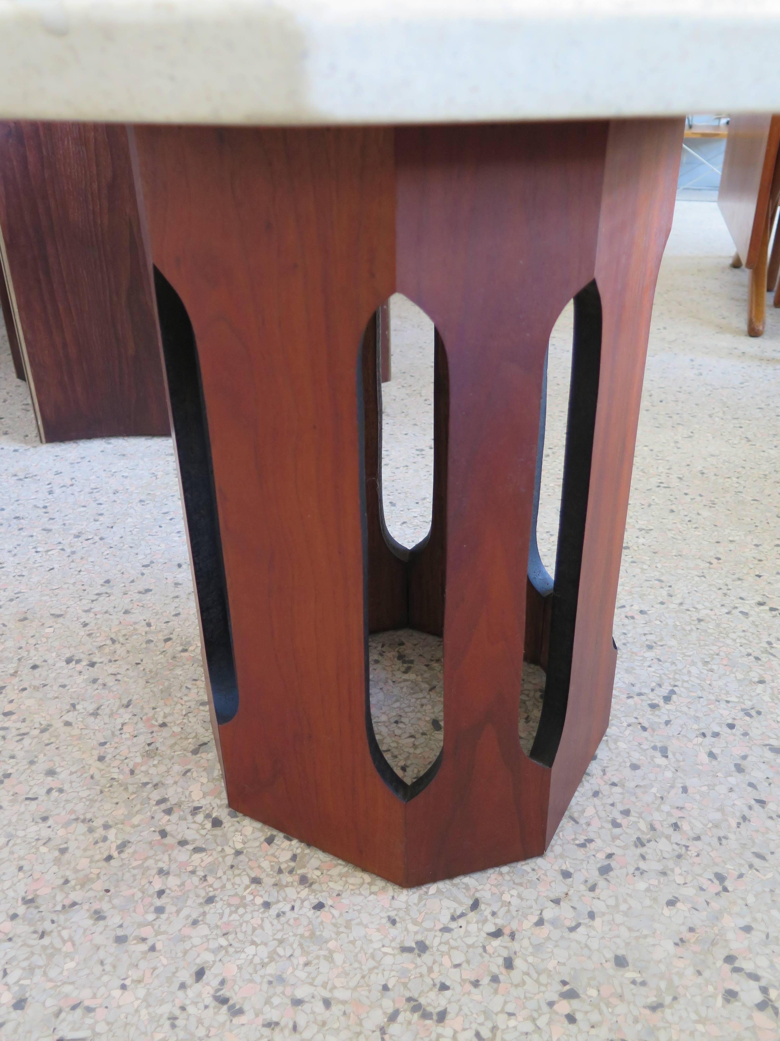 Modern Harvey Probber Occasional Table with Terrazzo Top For Sale
