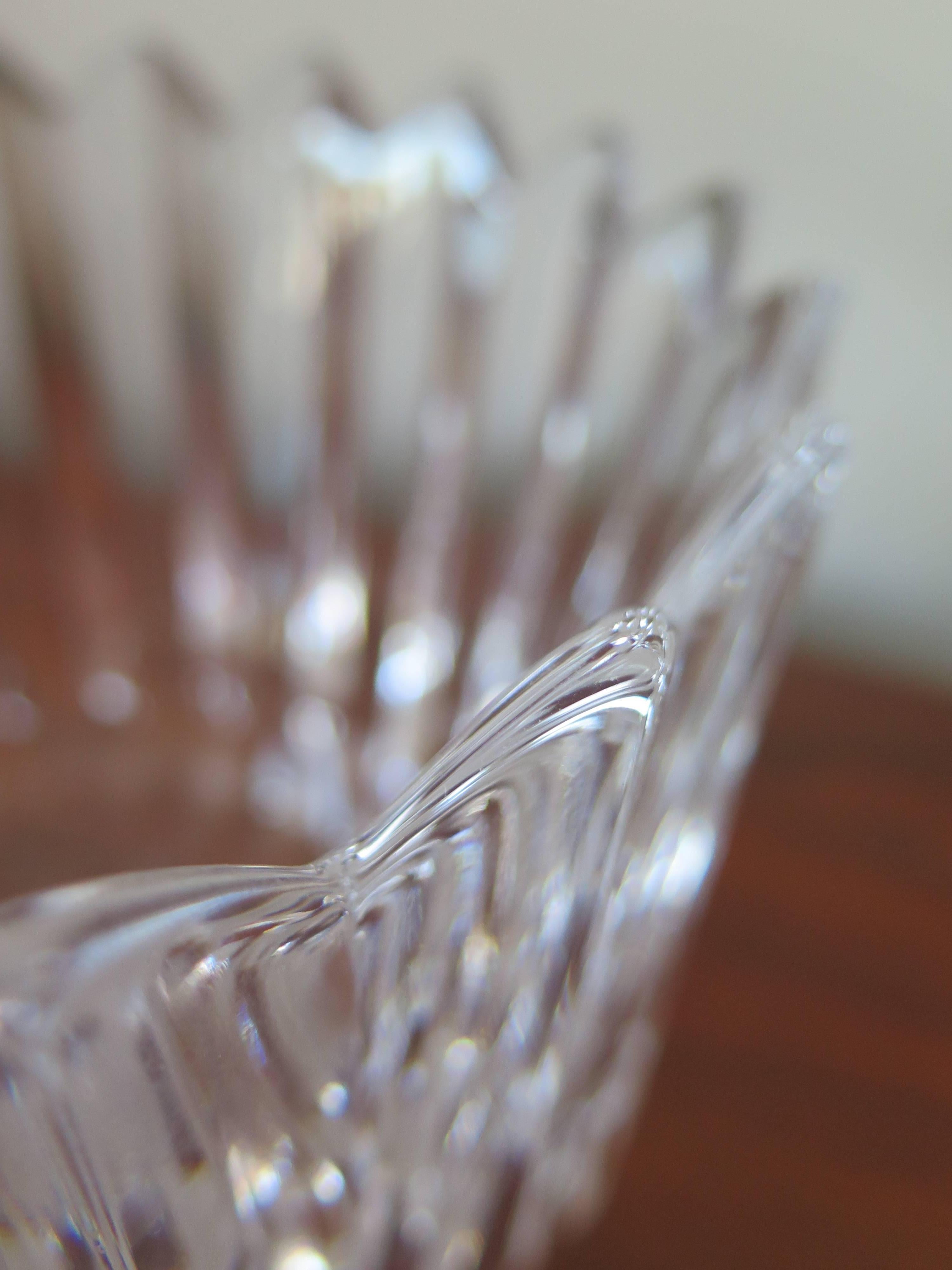 An interesting heavy crystal bowl by 