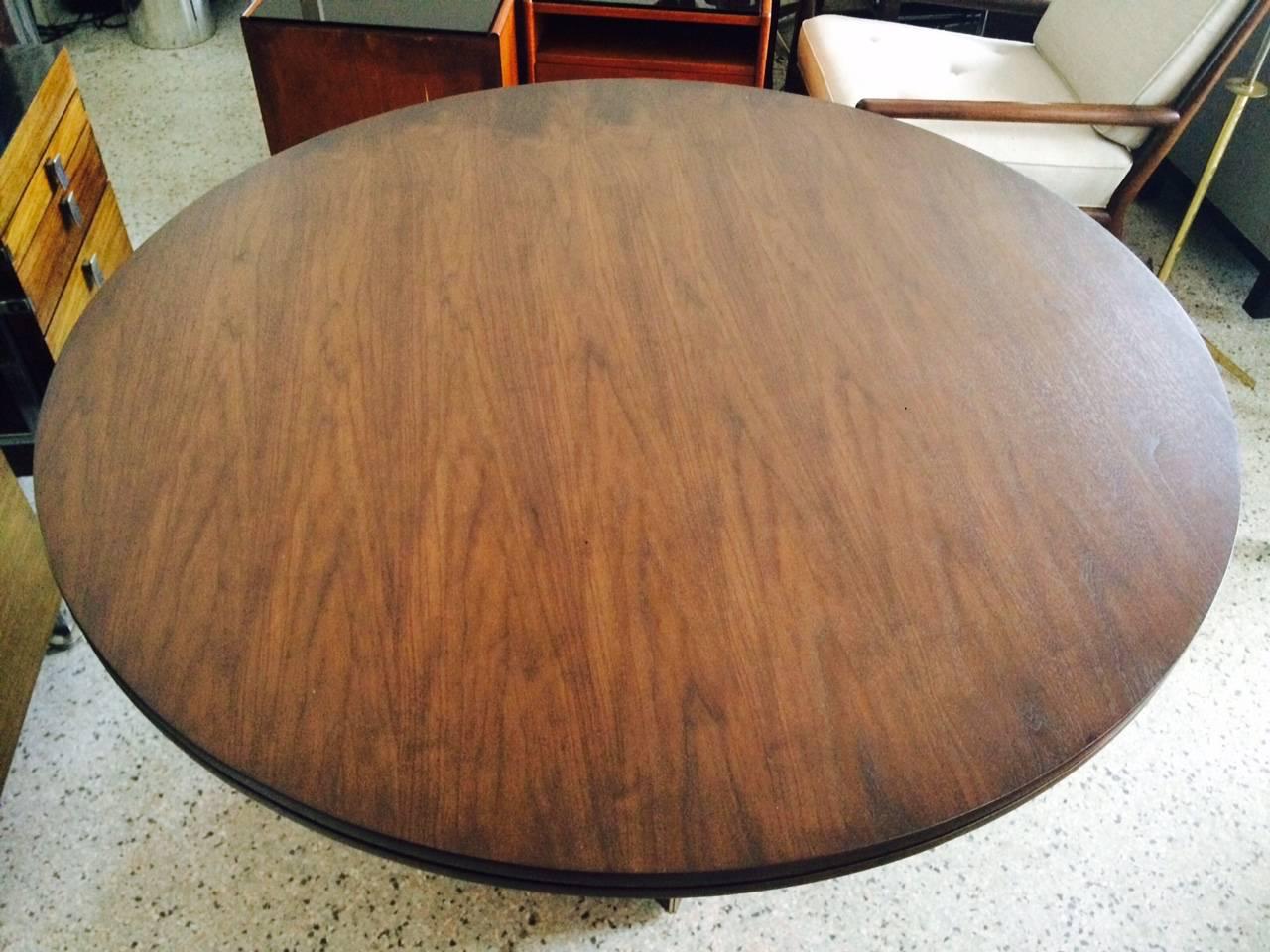 Unusual Center Table by McGuire with Brass Details In Good Condition In St.Petersburg, FL