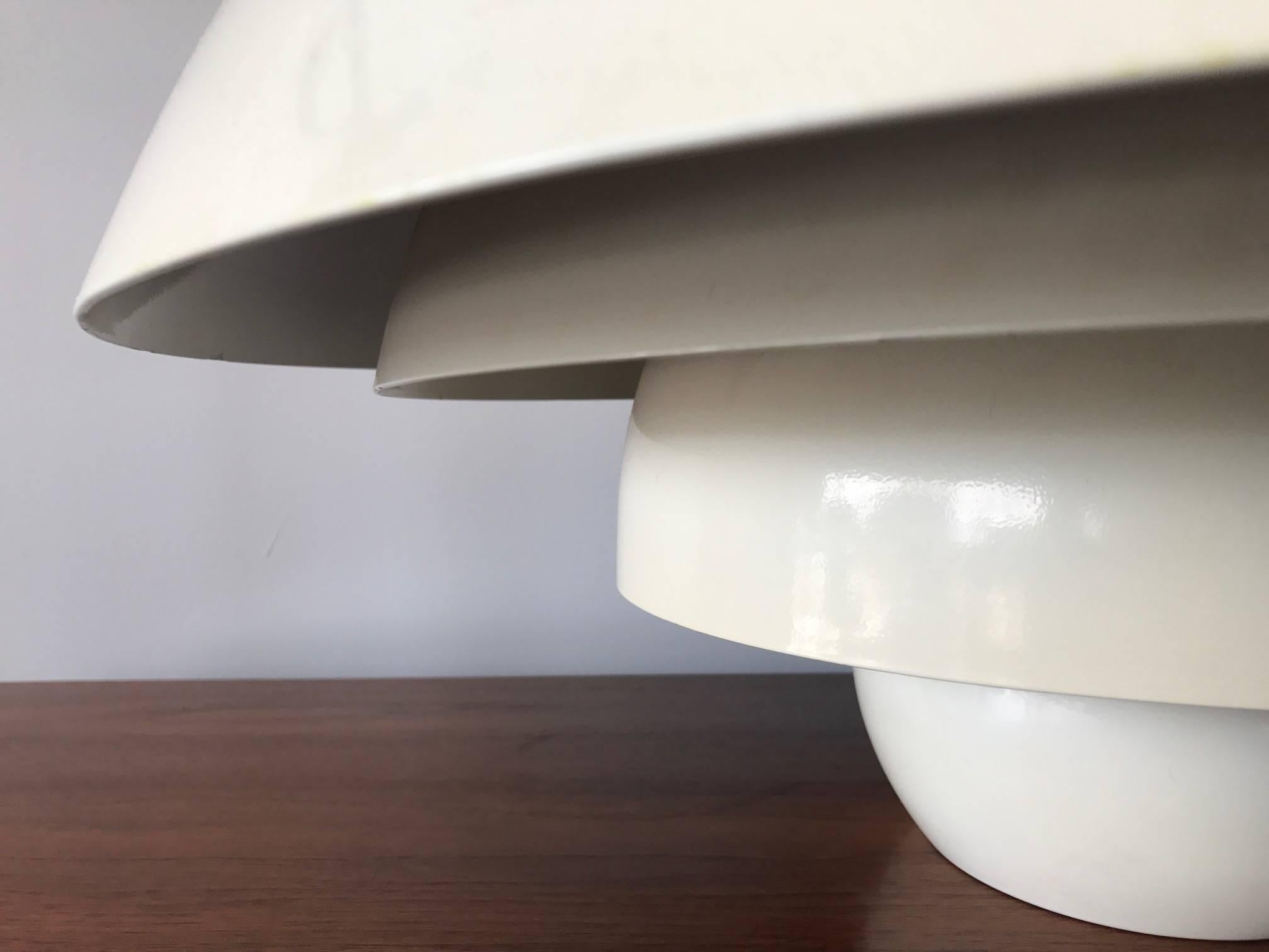 An unusual, Spage Age Italian table lamp by Sergio Asti for Martinelli Luce.
Model # 642, 