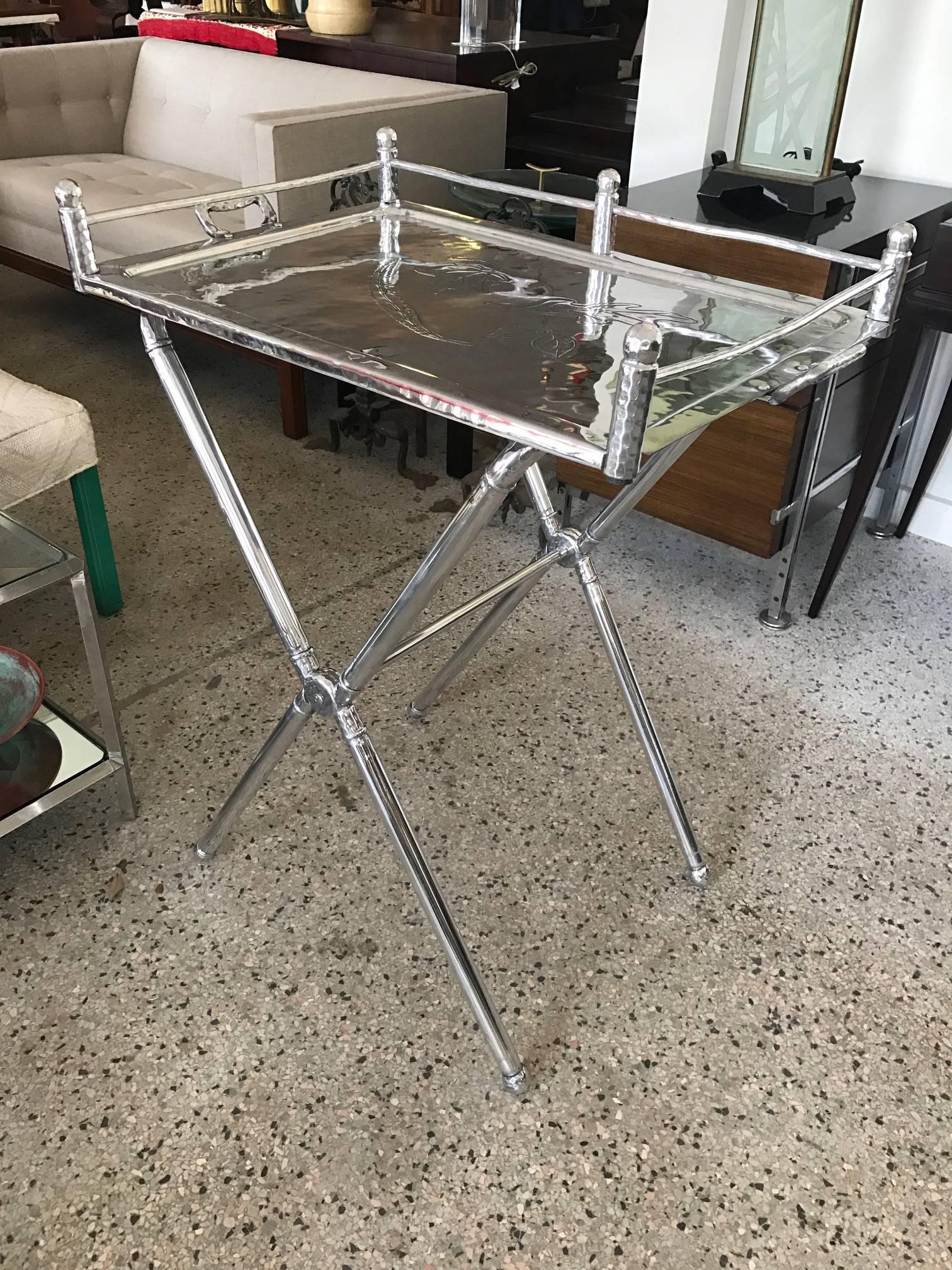 Mid-20th Century Everlast Folding Aluminium Tray For Sale