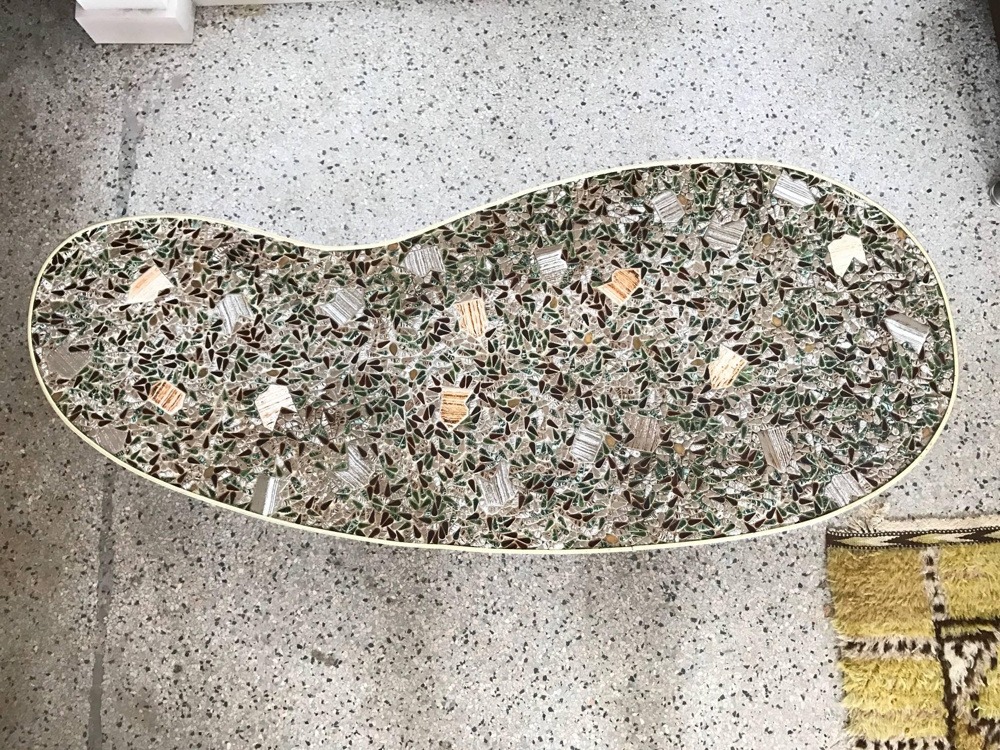 Unusual Tile Biomorphic Coffee Table In Good Condition In St.Petersburg, FL