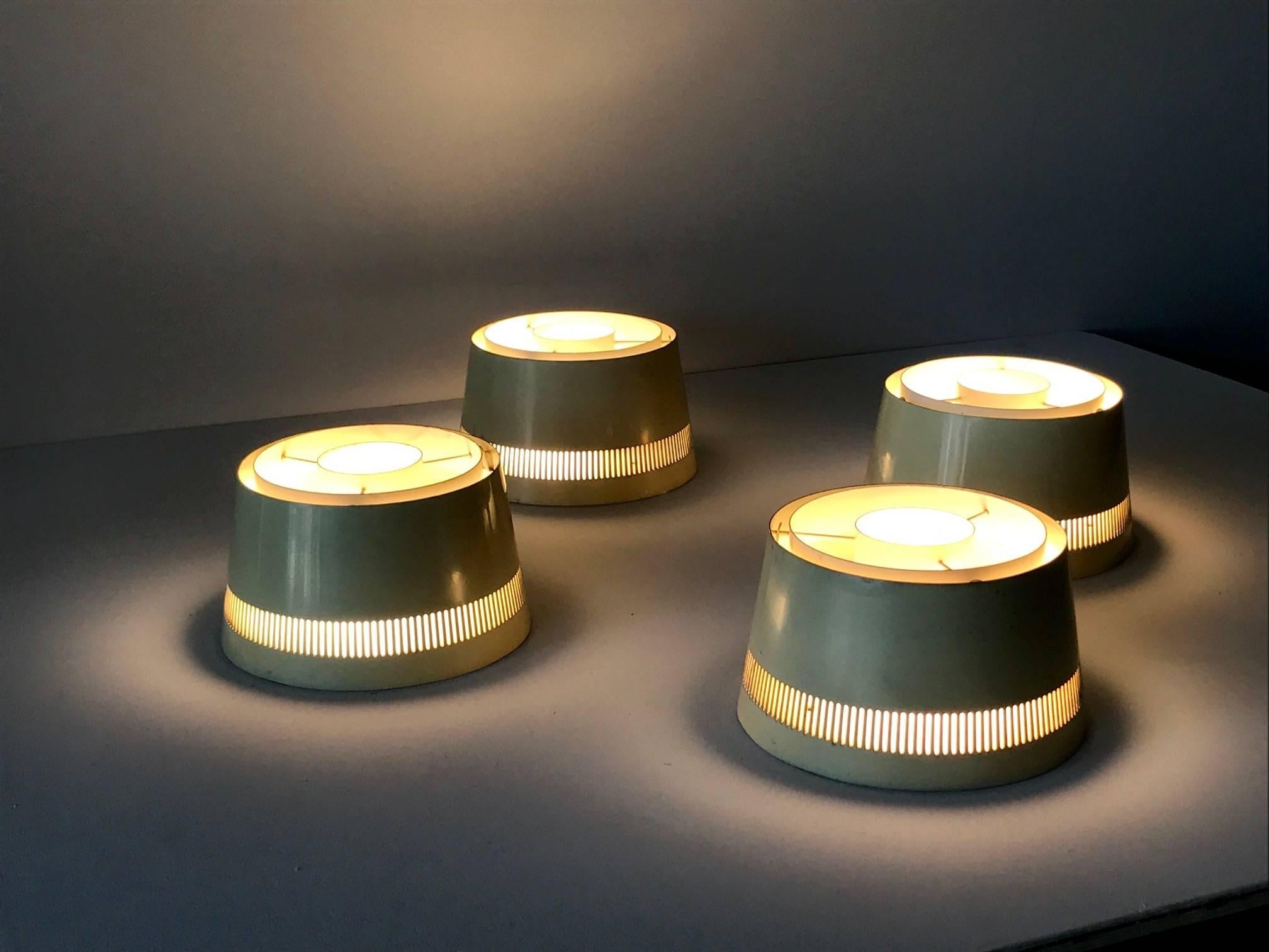 Set of Four Ceiling Lights by Itsu, Finland, 1950s For Sale 1