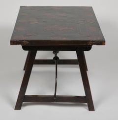 Spanish Baroque Rosewood and Tortoishell Inlaid Side Table