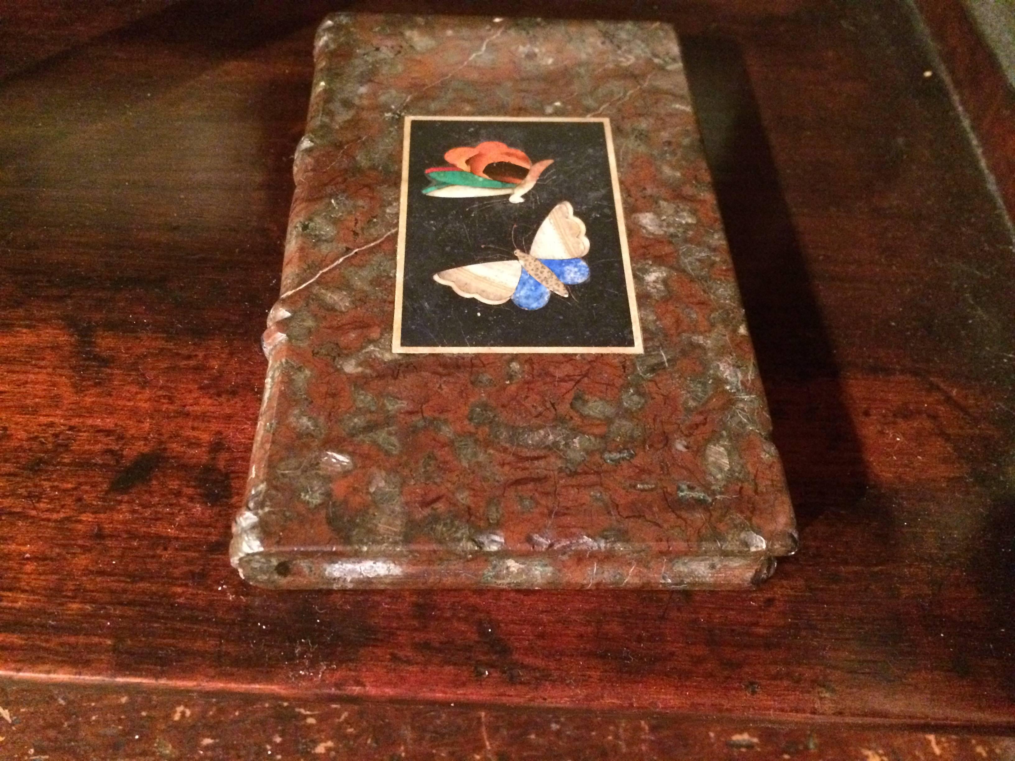 Pietra Dura Butterfly Paperweight 1