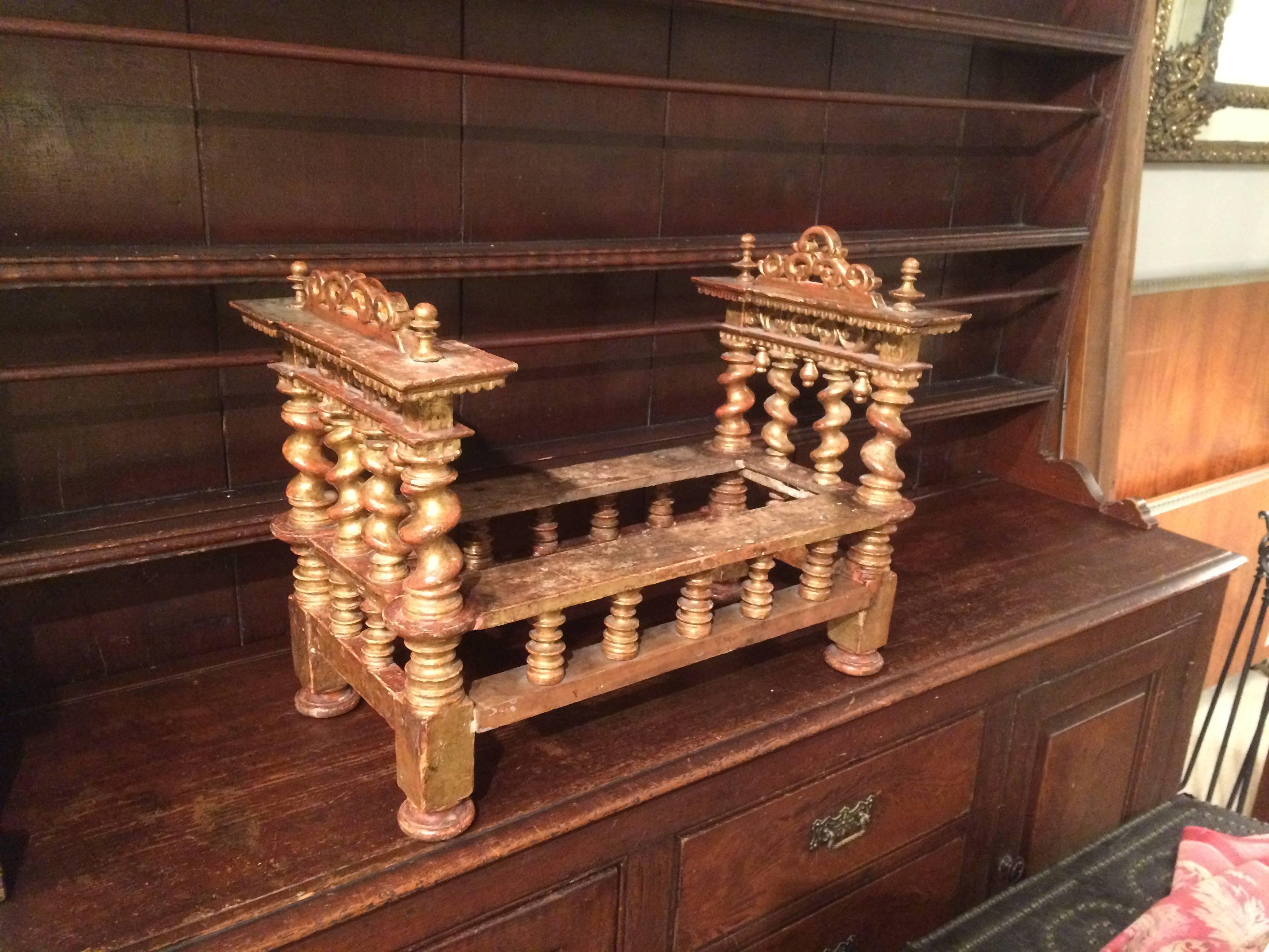  Italian Baroque Giltwood Miniature Bed 1