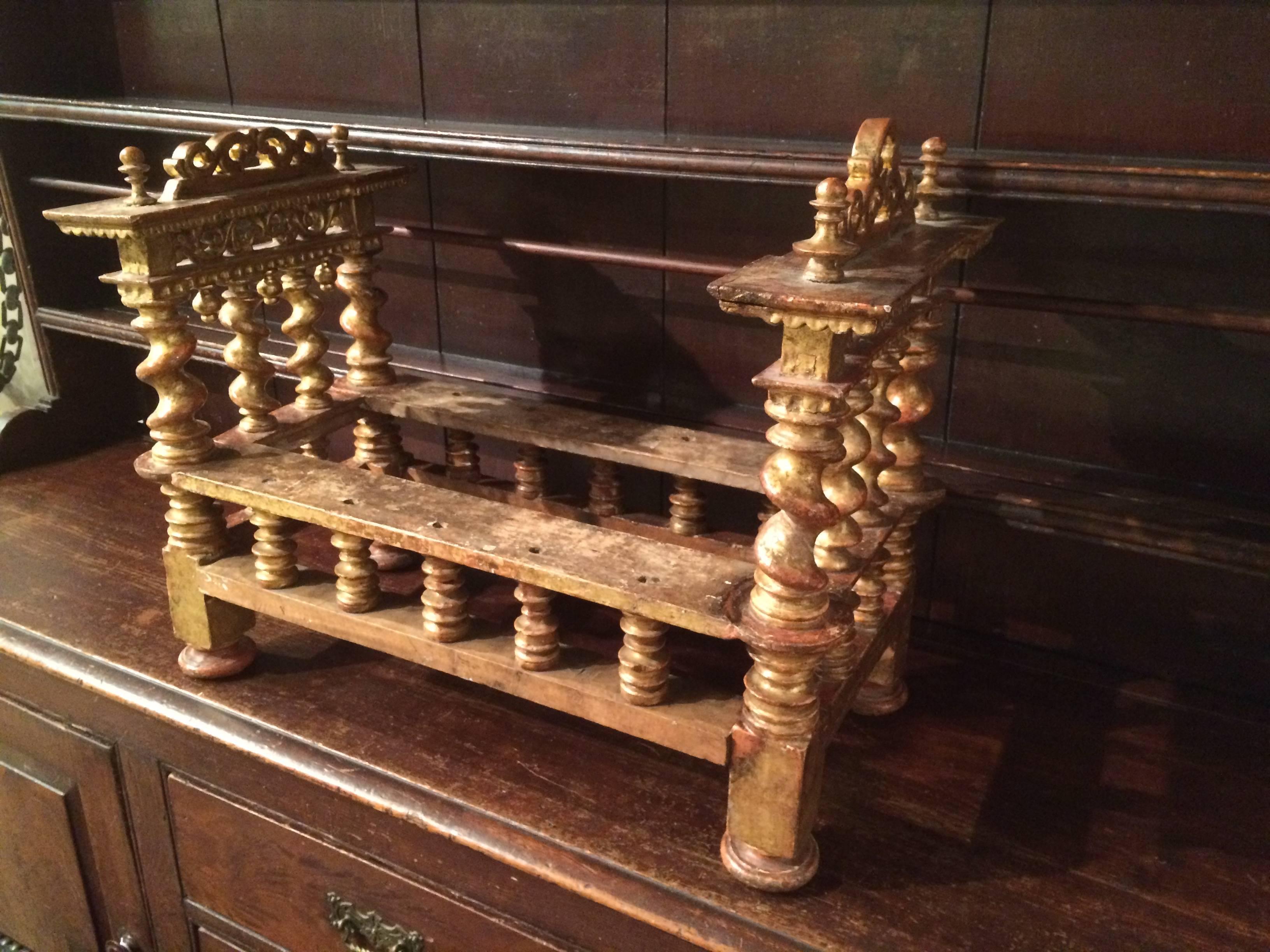  Italian Baroque Giltwood Miniature Bed In Excellent Condition In Stamford, CT