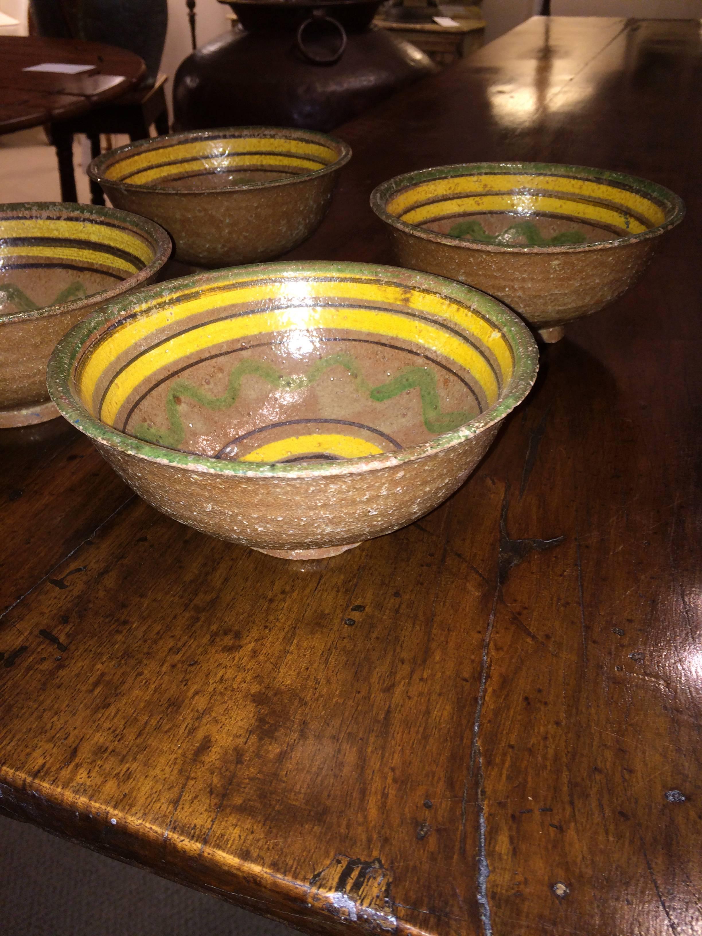 Pottery Guatemalan Hand-Painted Bowls, Montiel Family