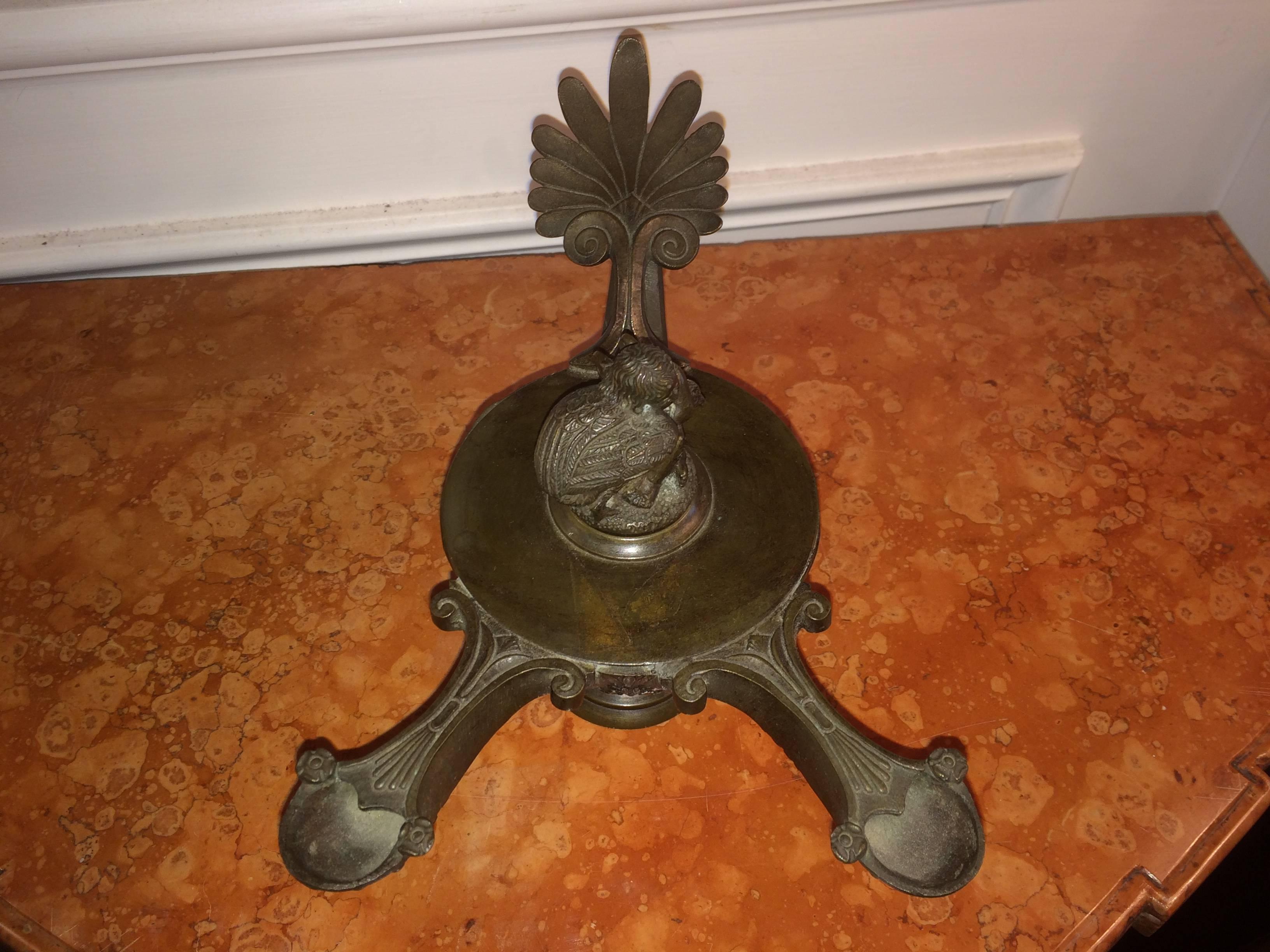 Roman Bronze Oil Lamp 1