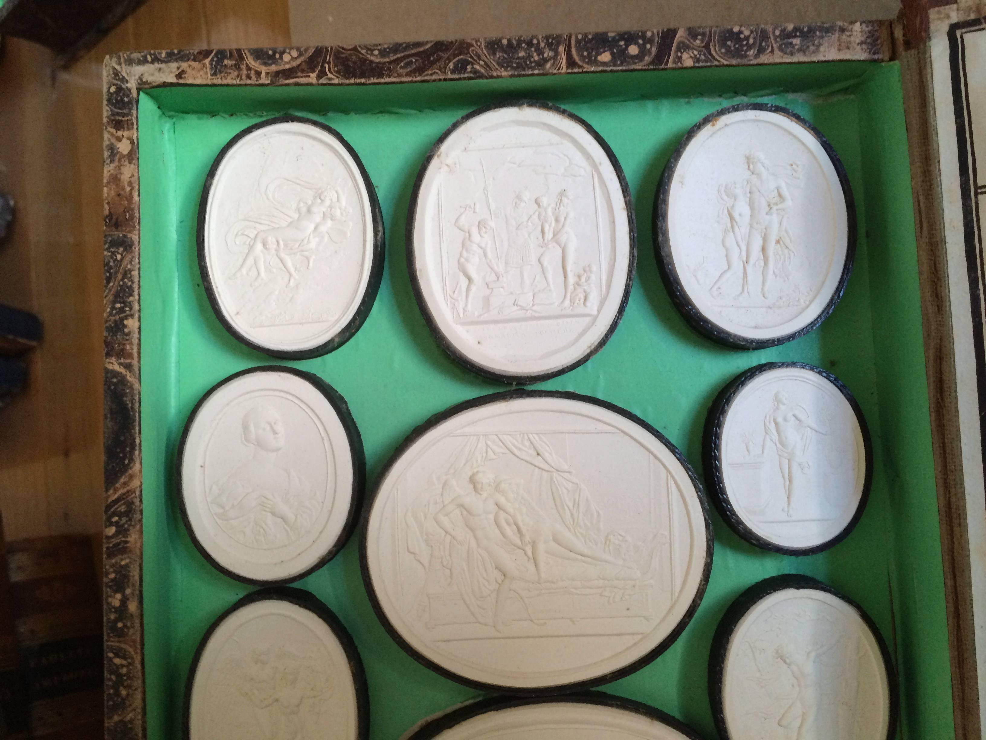 Grand Tour Intaglio Collection In Excellent Condition In Stamford, CT