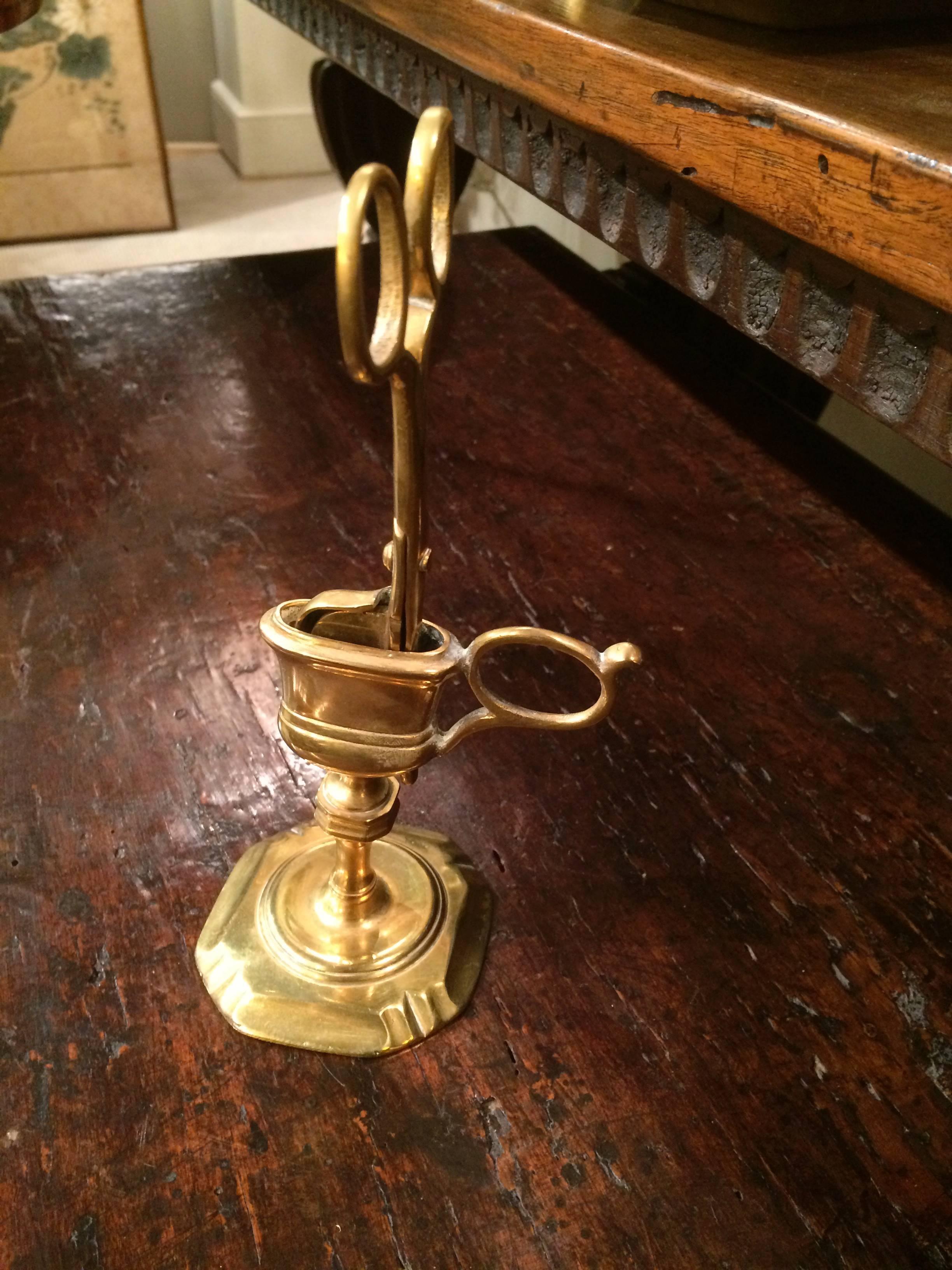 brass candle snuffer antique