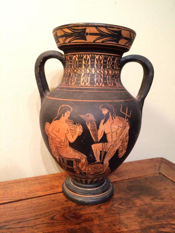Classical Style Greek Vase with Neptune at 1stDibs