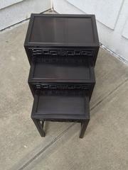 Chinese Export Ebonized Nesting Tables, circa 1900