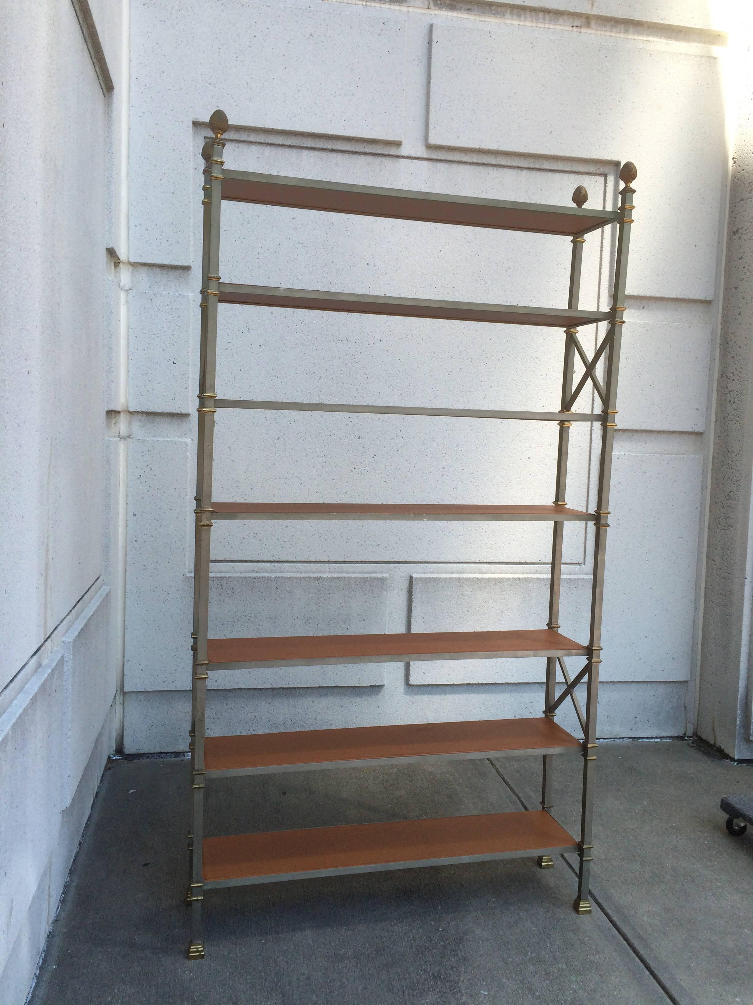 Maison Jansen Steel and Bronze Etagere  2