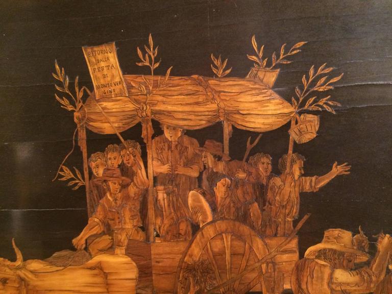 Inlaid Marquetry Panel, Sorrento, Italy 19th Century at 