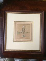 Anglo Indian Watercolor of a Mughal Nobleman
