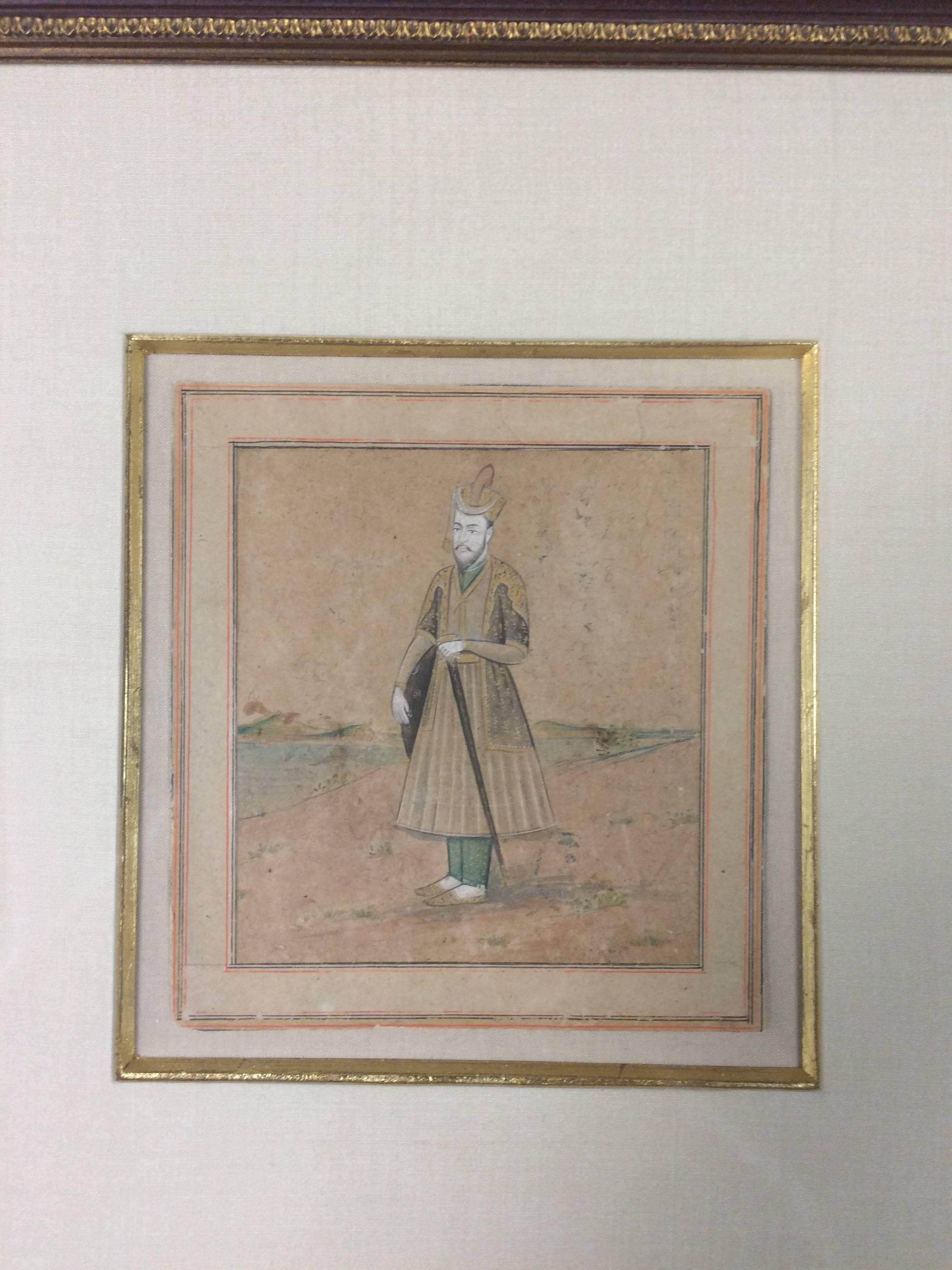 Anglo Indian Watercolor of a Mughal Nobleman 1