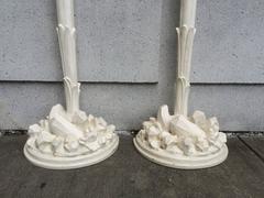 Pair of Serge Roche Palm Tree Torcheres