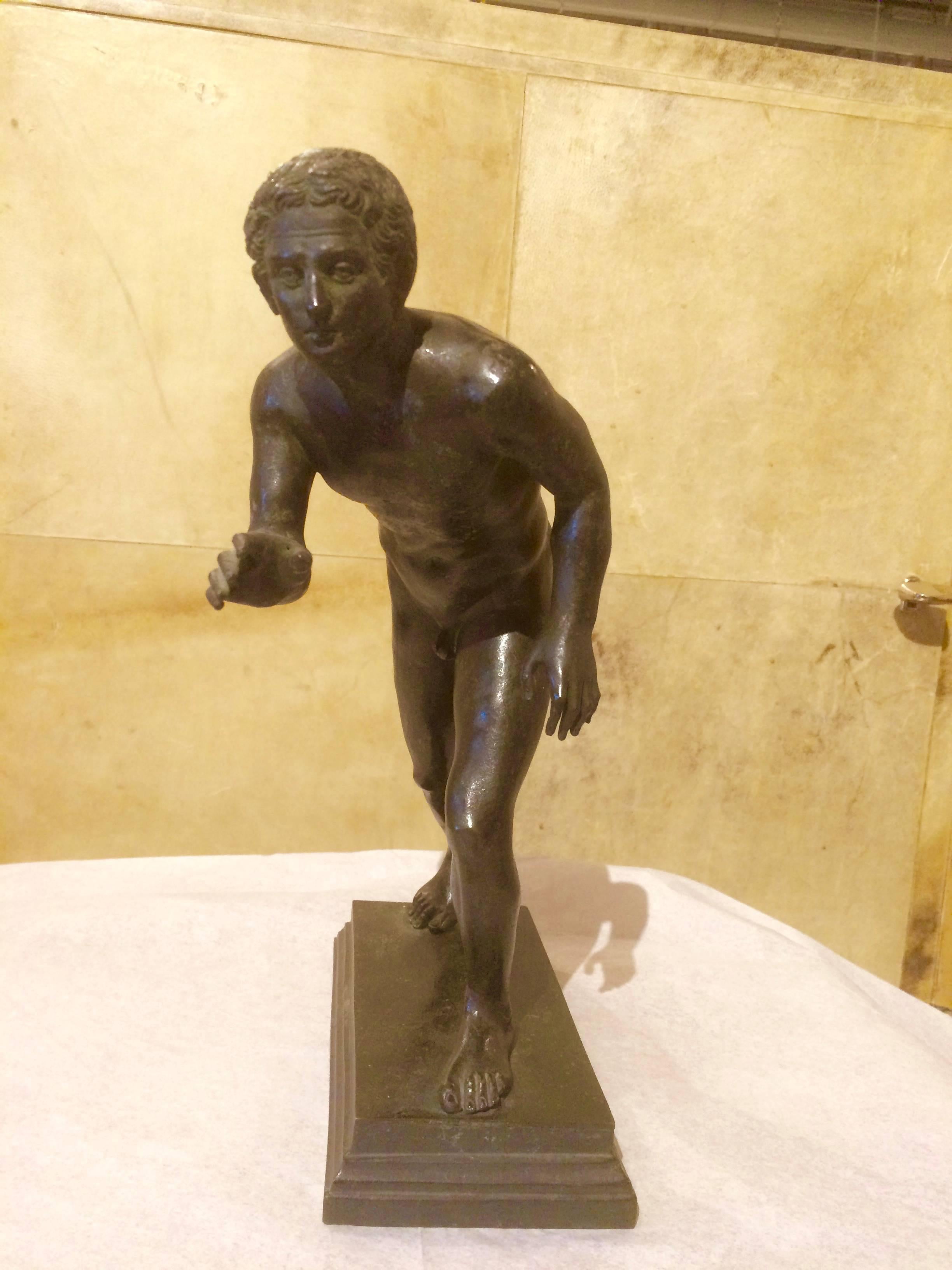 Italian Grand Tour Bronzes of Wrestlers after the Roman Originals