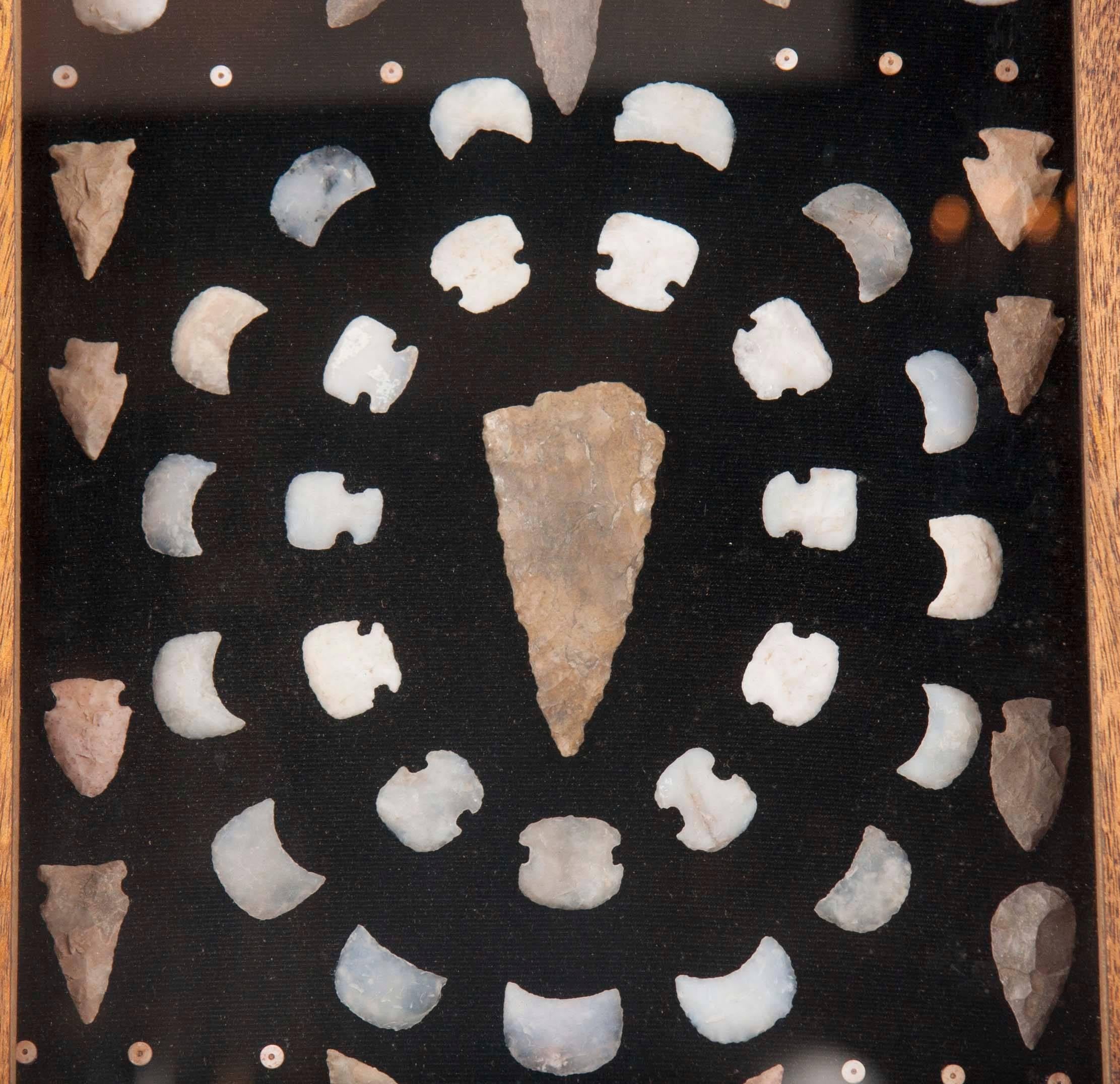 American Indian Arrowhead and Artifact Collection In Excellent Condition In Stamford, CT